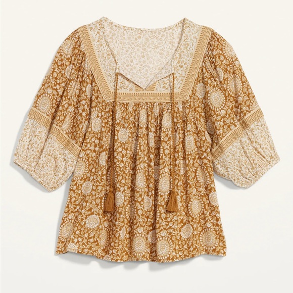 Old Navy Split Neck Blouse - Picture 1 of 9